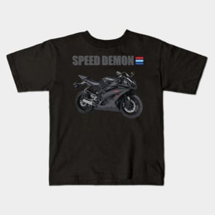 Motorcycle, Biker, Motorcycle Gift, Speed Demon, Motorcycle Gift Idea, Motorcycle Present, Racing, Sports Bike, Birthday Gift Idea For him Kids T-Shirt